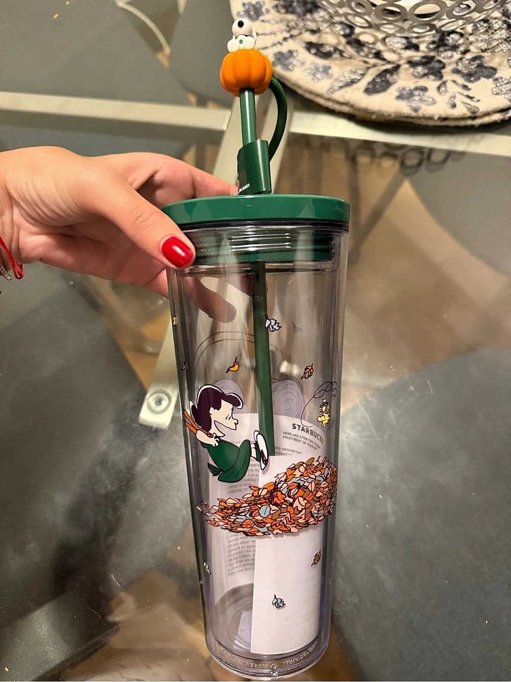 Starbucks x Peanuts The Great Pumpkin Cold Cup Green